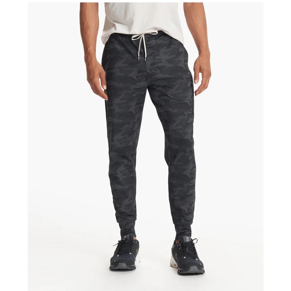 Vuori Sunday Performance Jogger Black Camo Men's S Athleisure Outdoors Utility